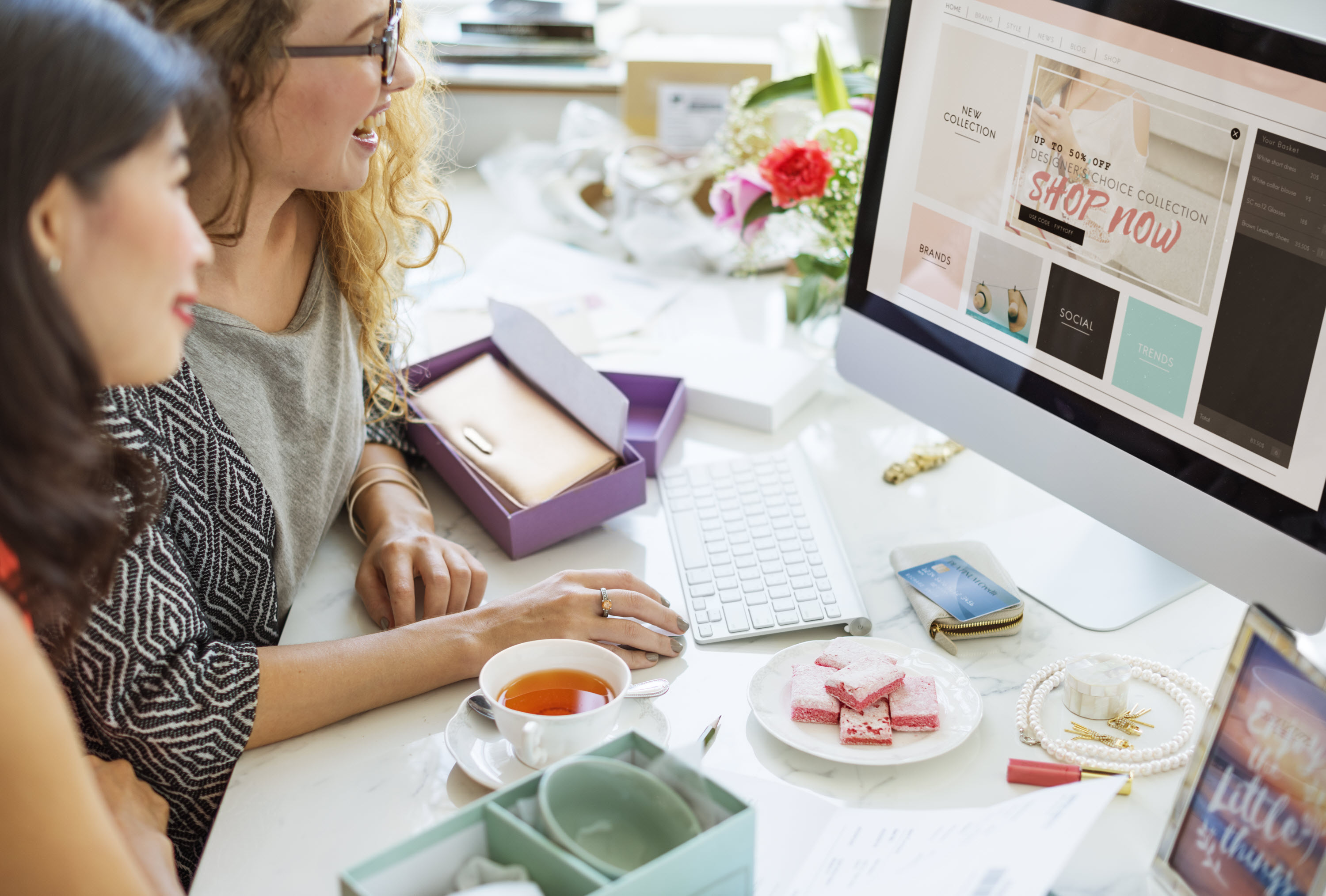 Staff looking at eCommerce website